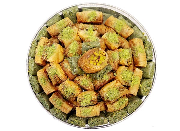 Round Turkish Pistachio Baklava Assortment
