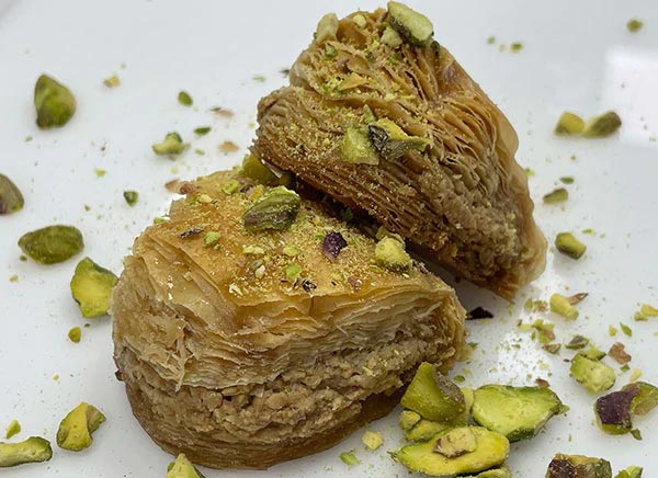 Sugar Free Half Moon Crunch Baklava
